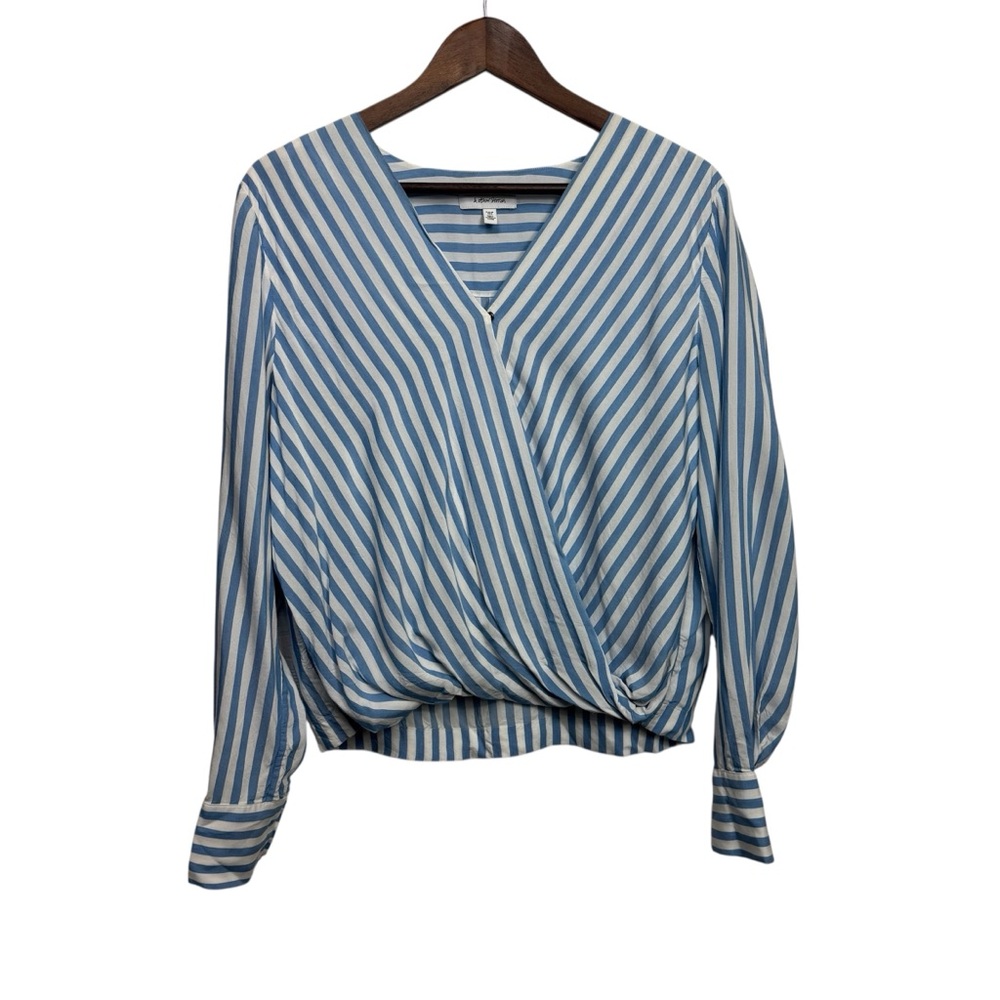 & Other Stories Blue and White Striped Blouse